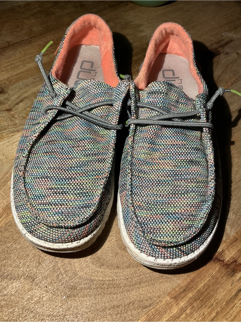 Hey Dude Women's Multicolor Knit Slip-On Flats